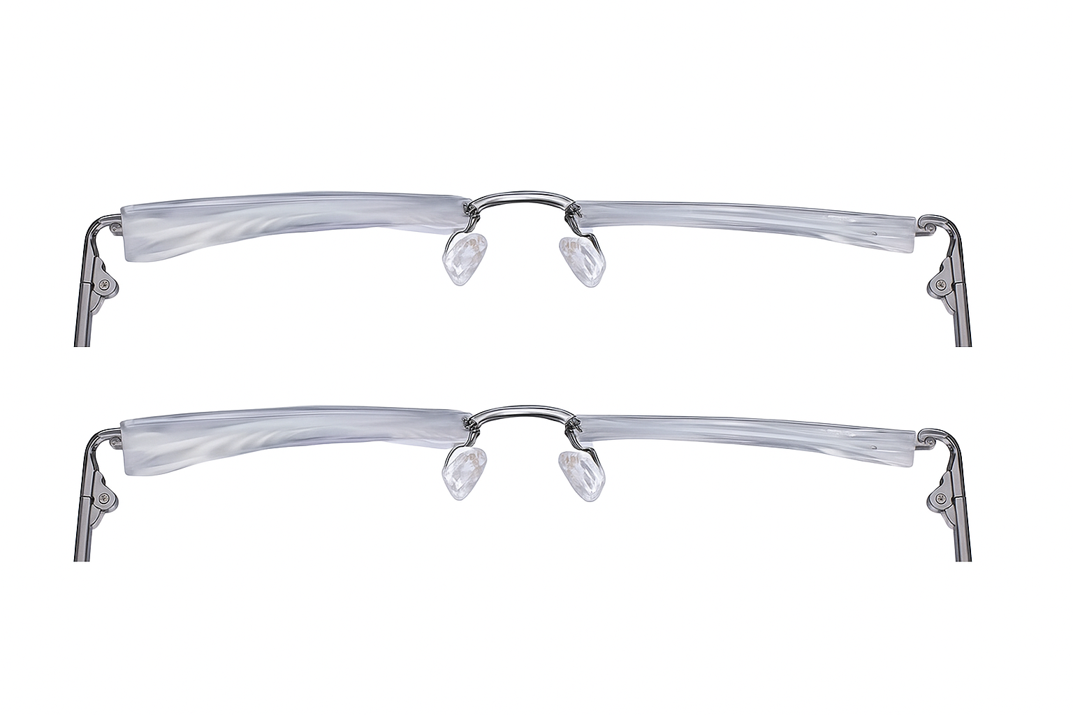 Comparativo de espessura de lentes